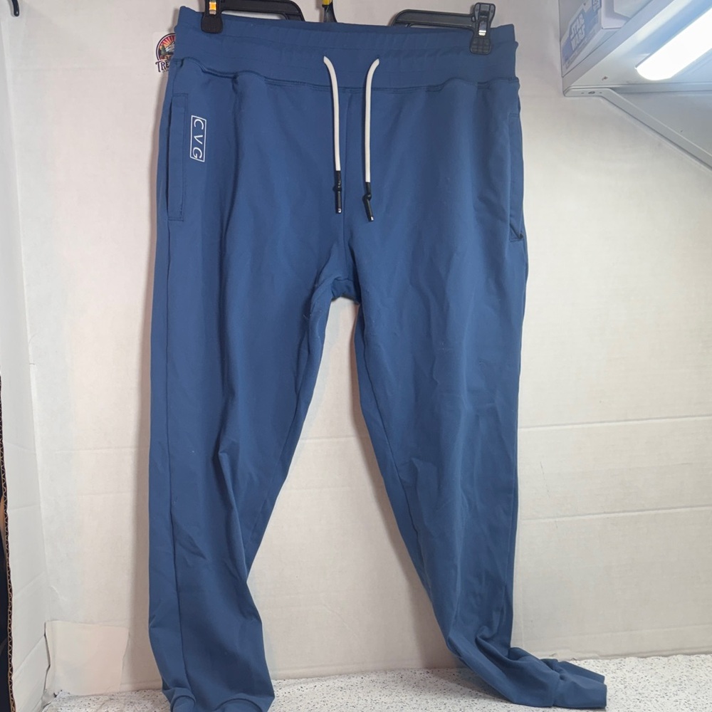 CVG Women's Blue Performance Jogger Pants with Drawstring